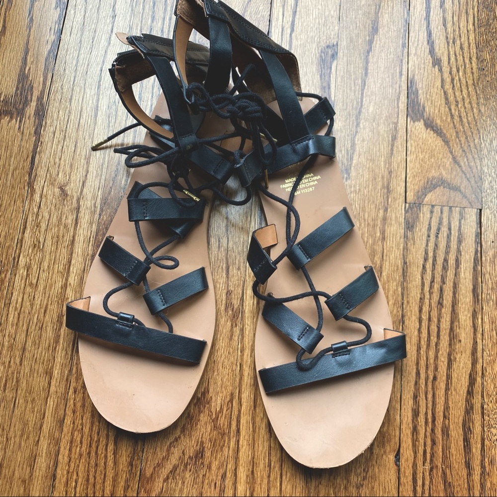 H&M black gladiator sandals
